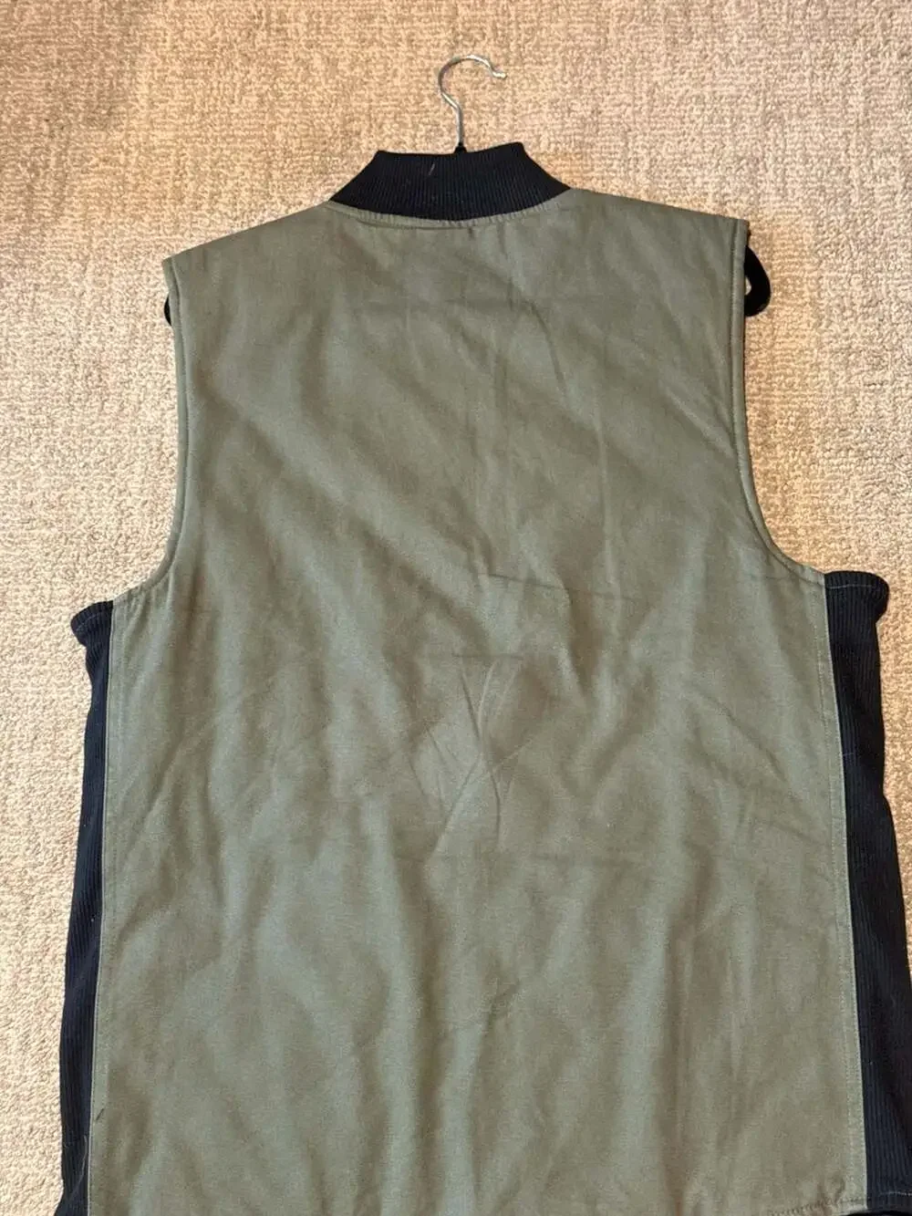 Weatherproof Vintage Men's Canvas Utility Workwear Vest in Olive Size M